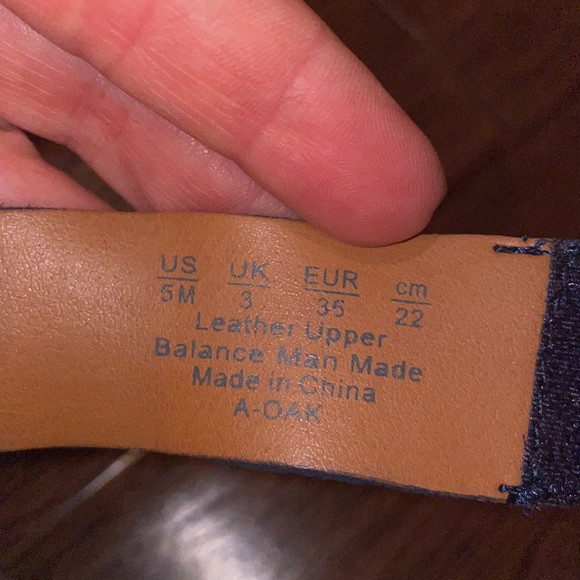 Franco Sarto Blue Suede Sandals, Size 5 - Picture 4 of 7